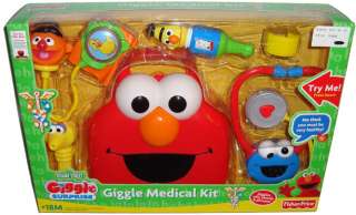 Fisher Price Sesame Street Giggle Medical Kit Toy Elmo  