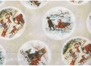 COUNTRYSIDE MOMENTS SNOW SCENES~ Cotton Quilt Fabric  