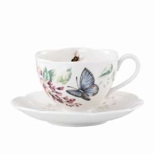  Butterfly Meadow Butterfly Cup / Saucer in Blue [Set of 4 
