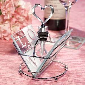  LOVE Design Coaster and Wine Bottle Stopper Sets 2619 