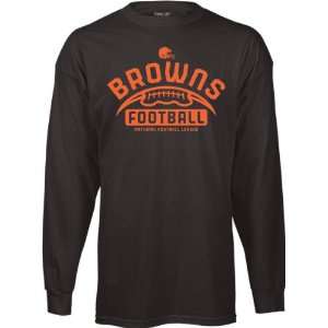  Cleveland Browns  Brown  Gym Issue Long Sleeve T Shirt 