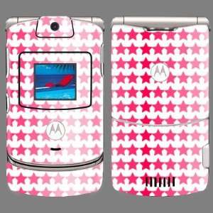  Motorola V3 Cute Red Stars Skin 22426 