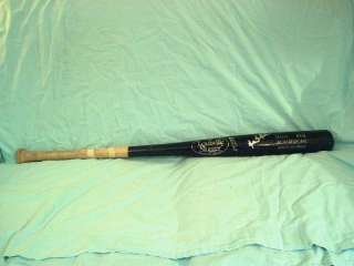 Mike MacFarlane KC Royals autographed game used bat  