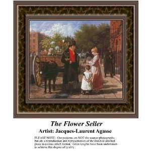  The Flower Seller, Counted Cross Stitch Patterns PDF 