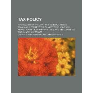  Tax policy information on the joint and several liability 