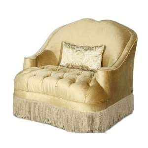  Aico Furniture Imperial Court Tufted Chair and Half (Pearl 