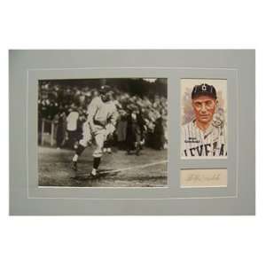  Stan Coveleski Signed Cut/ Matted and Framed with Perez 