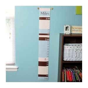   Blue Stripes Personalized Growth Chart   