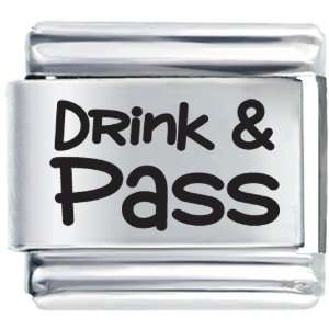  Drink And Pass Italian Charms Bracelet Link Pugster 