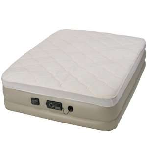 Serta Raised Queen Pillow Top Bed with Never Flat Pump  