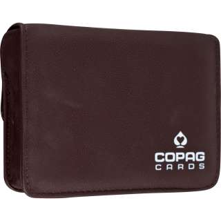 Copag High Quality Leather Two Deck Playing Card Case  
