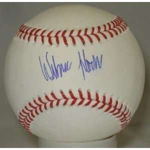 WILMER FLORES Autographed Mets Prospect Baseball   Autographed 