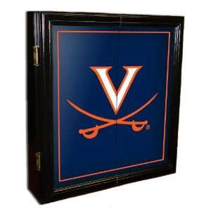   UVA Cavaliers MVP Framed Dart Board Cabinet