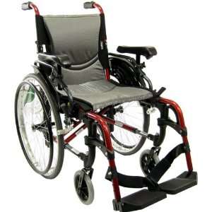 Karman Healthcare S Ergo305Q16RS Ergonomic Wheelchair Rose Red