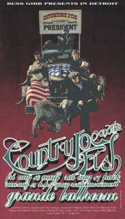 COUNTRY JOE and the FISH PSYCHEDELIC DETROIT GRANDE BALLROOM by CARL 