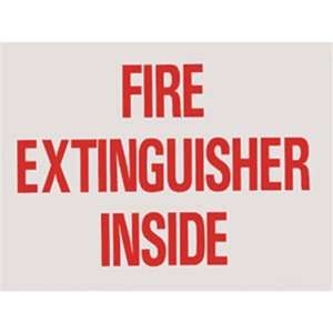   Extinguisher Inside   4x3 Self Adhesive Vinyl