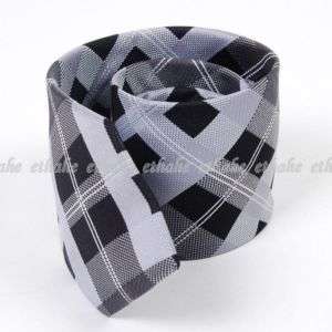 Scotland Necktie Neckwear Tie Strip Gray Black 2LCU  