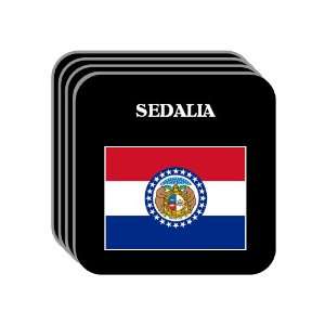 US State Flag   SEDALIA, Missouri (MO) Set of 4 Mini Mousepad Coasters