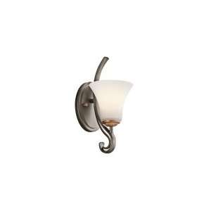 Kichler 45985OZ Claridge Court 1 Light Wall Sconce in Olde Bronze with 