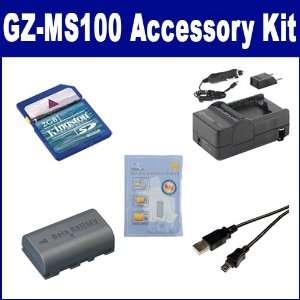  JVC GZ MS100 Camcorder Accessory Kit includes SDM 180 