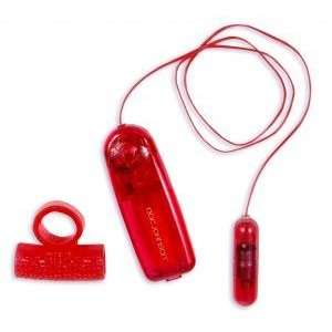 Cuddles 2 1/2 Inch Multi speed Vibrating Massager with Jelly Sleeves 