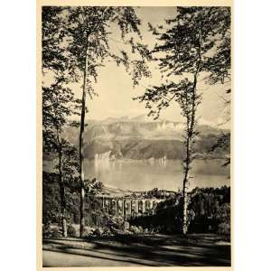  1938 Lake Geneva Leman Lausanne Switzerland Hurlimann 