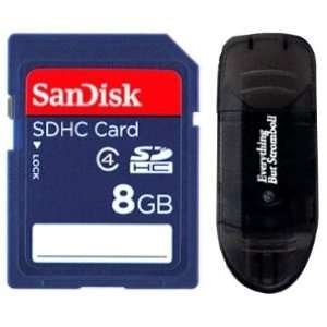 SanDisk 8GB SDHC High Capacity Memory Card SD HC with Everything But 