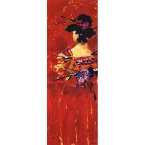  Geisha IV by Sheila Van Berkel 13x37