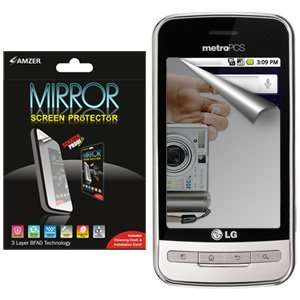  Amzer Mirror Screen Protector with Cleaning Cloth Cell 
