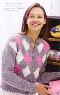 SWEATERS AFGHANS~9 patterns~CROCHET & KNIT  