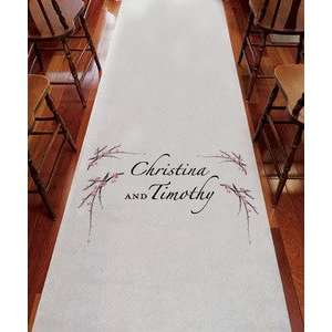 Cherry Blossom Personalized Aisle Runner 