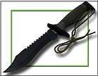 mtech knives black green survival knife sawback stainless steel blade