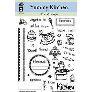  HOTP Yummy Kitchen Cooking Clear Stamps 1028 Arts, Crafts 