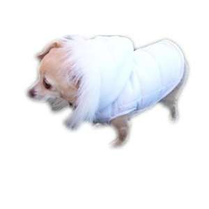  Dog Gone Cute by Lous Doggie Boutique Dog White Parka 
