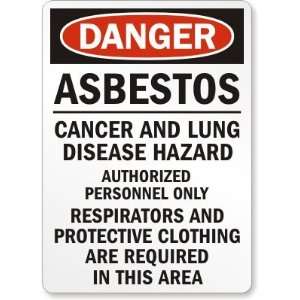  Cancer and Lung Disease Hazard Authorized Personnel Only Respirators 