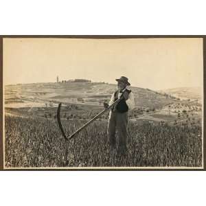   Larsson,1893 1987,American Colony member,Mount Scopus,scythe,Jerusalem