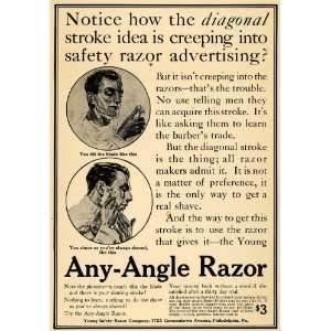  1912 Ad Young Safety Razor Co. Shaving Men Essentials 