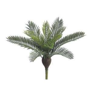 18 Plastic Cycas Palm Bush w/12 Lvs. Green (Pack of 12)  