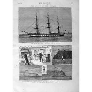  1875 ISLAND TRISTAN DACUNHA SHIP COSPATRICK GRAVESEND 