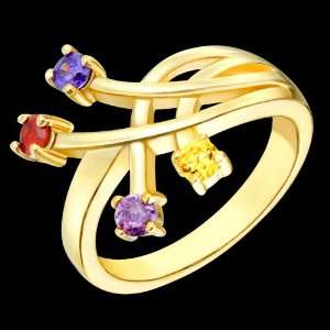  Cyprien   Elegant Gold Family Ring   Custom Made to your 
