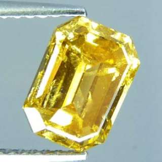 02 Cts NATURAL FANCY GOLDEN YELLOW UNHEATED DIAMOND 