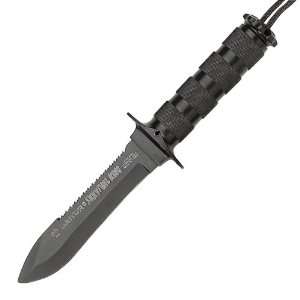  Saudi Army Knife Black Handle Plain w/Sheath Sports 