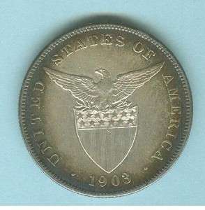 PHILIPPINES ONE PESO 1903 P #861 VISIT MY  STORE FOR MORE COINS 