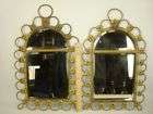 LATE 19th EARLY 20th CENT PAIR OF MIRRORS BRASS BEVELED