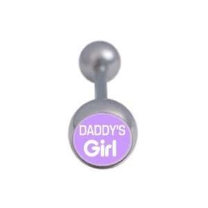  Daddys Girl Tongue Ring Barbell Body Jewelry Jewelry