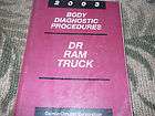   Ram Truck 1500 2500 3500 BODY DIAGNOSTIC Service Shop Manual CUMMINS