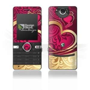  Design Skins for Sony Ericsson S312   Heart of Gold Design 
