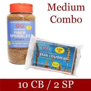 GG Bran Crispbread Medium Combo Pack (10 pkg Crispbread + 2 Jar 