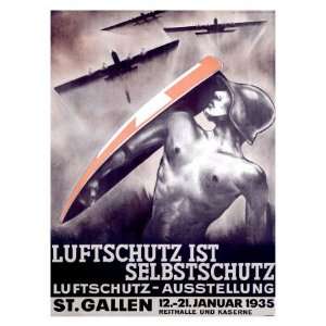   ist Selbstschutz Giclee Poster Print by Otto Baumberger, 32x44