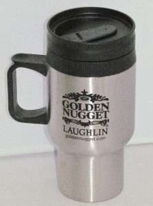 GOLDEN NUGGET Laughlin Travel Coffee Cup / Mug ~ NEW  
